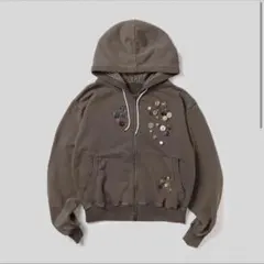 HIROKI TSUZUKI full zip hoodie チャコール