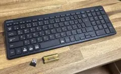 ELECOMキーボード　テンキー付き　薄型 （TK-FDP099TBK）