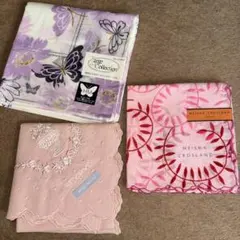 ブランドハンカチ3枚セット　新品未使用