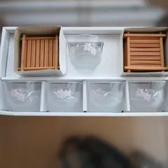 花柄ガラスグラス5個セット