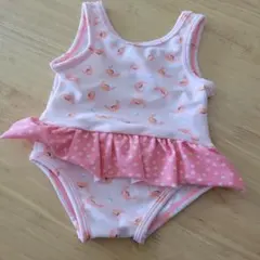 カニプリント フリル付き水着