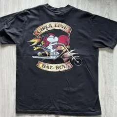 スヌーピー x ハーレーダビッドソン Girls Love Tシャツ