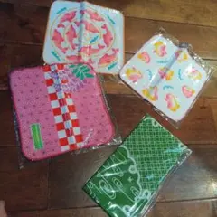 タオルハンカチ　手ぬぐい　4枚セット