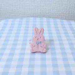 いちごみるく色のうさぎさん指輪୨୧*॰