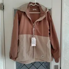 フード付きマウンテンパーカー Mサイズ ブラウン/ベージュ