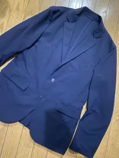 【美品L】GREEN LABEL RELAXING ネイビーテーラードジャケット