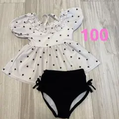 【美品】プティマイン petit main 水着 ハート