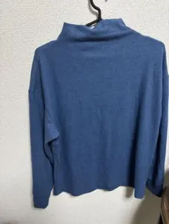 【新品タグ付き】ソフトニットフリースモックネックT