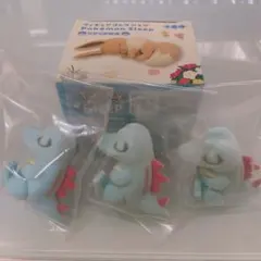ポケモンスリープ ワニノコ3匹セット シアンの砂浜
