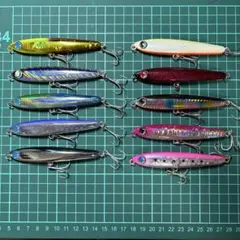 シーバス用ジャクソンデッドフロート8シャロールアー 10個セット シーバス用ジャクソンデッドフロート8シャロールアー 10個セット