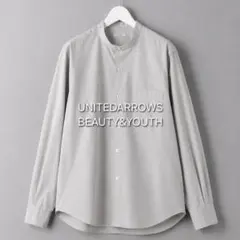 【最終値下げ・美品】BEAUTY&YOUTH ワイドフォルム バンドカラーシャツのサムネイル