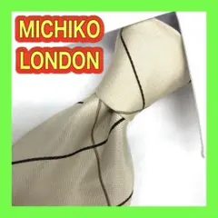 【極美品】ミチコロンドン　高級　シルクネクタイ　高級感あり　期間限定のサムネイル