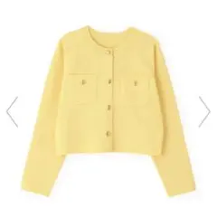 NATURAL BEAUTY BASIC エンブレムボタンニットジャケット