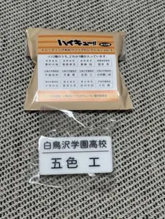 ハイキュー　トレーディング名札クリップ　五色