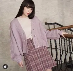 チェック 台形 スカート