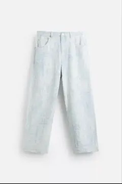 ZARA ライトブルー ストレートデニムパンツ