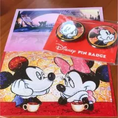 ディズニーアート展2018ポストカード＆ピンバッチ
