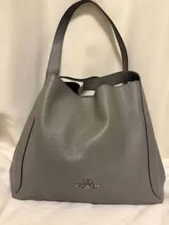 COACH グレー レザー トートバッグ