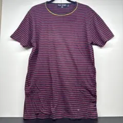 POLO SPORT ネイビー/レッドストライプ Tシャツ