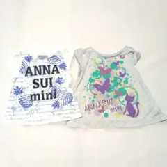 ANNA SUI mini Tシャツ 2枚セット 80cmのサムネイル