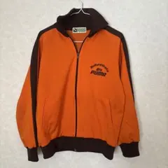 【価格交渉歓迎】ビンテージ　PUMA オレンジブラウン ジップアップジャケット