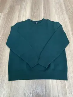 UNIQLO ウォッシャブルミラノリブクルーネックセーター L