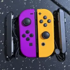 NintendoSwitch　ジョイコン　ネオンパープル　ネオンオレンジ