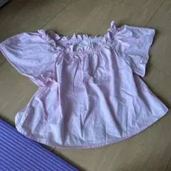 美品 ZARA キッズ 半袖ブラウス 9歳 ピンク