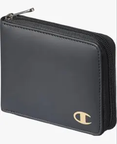 チャンピオン ラウンドファスナー 二つ折り財布 小銭入れ付き ロゴ Goldのサムネイル