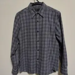 【冬物】Agnes b　チェック柄　ネルシャツ　日本製　M
