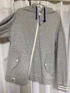 CHUMS グレー フルジップパーカー Lサイズ