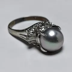 美品】Pt850 本真珠 グレーパール リング 11〜12号 昭和レトロ - メルカリ