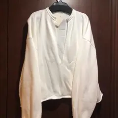新品タグ付き Whim Gazette スウェットVネックプルオーバー2