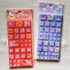 【正規品】ハローキティ クロミ　タイルシール　2枚セット　セブンイレブン