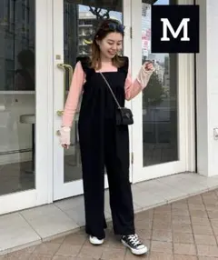 フリルショルダーオールインワン(M)