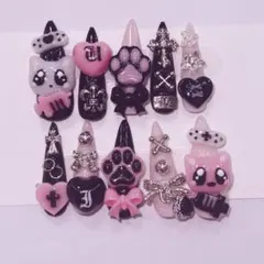 平成 女児 ゴテゴテ ネイルチップ 地雷 量産 イベント ライブ 推し