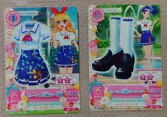 未開封 スターライト学園サマー制服 サマーローファー アイカツカード スターライト学園サマー制服 ローファー いちご あおい