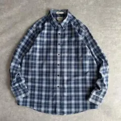 エルエルビーン BDシャツ ヘリンボーン生地 チェック柄