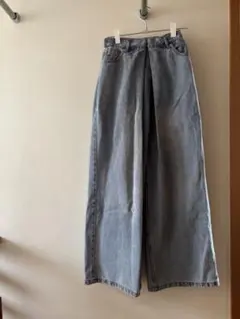 【Kastane】デニムタックワイドパンツ