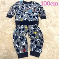 100cm ミッキー もこもこ フリースパジャマ