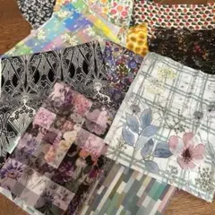 リバティ　タナローン　ハギレセット 花柄・幾何学模様 131g
