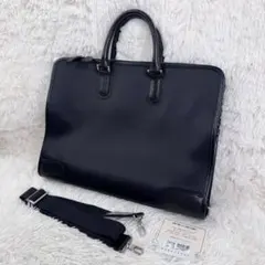 定価15万•美品】バーバリー スリムバロウ ビジネスバッグ 2WAY 