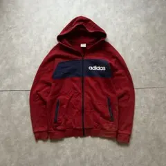 archive adidas grunge Parka y2k navy red