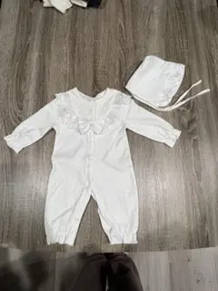 新生児 セレモニードレス 帽子付き セット 退院着 お宮参り 100日お祝い