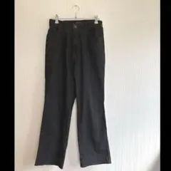 ブラックフレアデニム セミフレア 美脚 黒パンツ Mサイズ