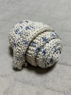 ソフィースカーフ⑧ ハンドメイド　コットン　ミニマフラー