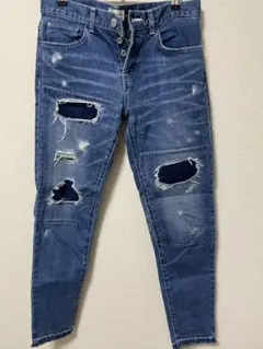 kenvy ダメージデニム スキニー