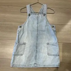 【美品】H&M ライトブルー ジャンバースカート