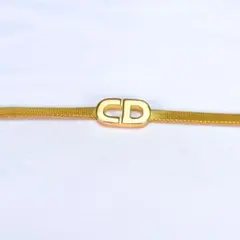 【美品】クリスチャンディオール　ブレスレット　CDロゴ　ゴールド ヴィンテージ