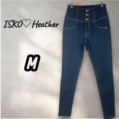 ヘザー ISKO Heather スキニーデニム M ストレッチ　濃紺　ジーンズのサムネイル
